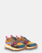 SNEAKERS FLOWER MOUNTAIN MOD. YAMANO 3 - LIGHT BLUE/YELLOW/BROWN - 10Decimi