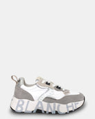 SNEAKERS VOILE BLANCHE MOD. CLUB105. GREY/WHITE/SILVER - 10Decimi