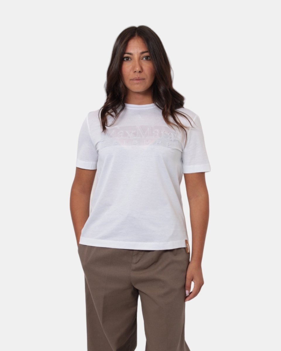 T - SHIRT MAX MARA LEISURE MOD. PAGGIO - 001 BIANCO OTTICCO - 10Decimi