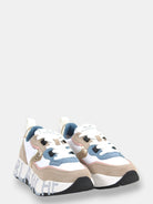 VOILE BLANCHE - Sneakers Sand/white/light Blue - 10Decimi
